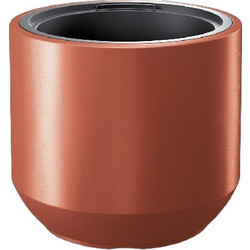 Prosperplast Heos Γλάστρα Στρογγυλή Πλαστική Χάλκινο 39x35cm