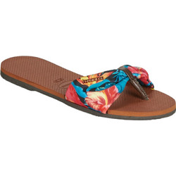 Havaianas Γυναικείες Σαγιονάρες Αντιολισθητικές Καφέ 4140714-1976