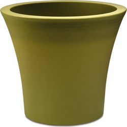 Plastona City Γλάστρα Στρογγυλή Πλαστική Πράσινη 20x17.5cm 10.11.0005