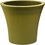 Plastona City Γλάστρα Στρογγυλή Πλαστική Πράσινη 20x17.5cm 10.11.0005