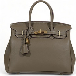 Passaggio Leather Γυναικεία Τσάντα Χειρός από Δερματίνη Γκρι 5727-KR-07