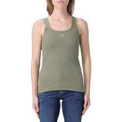 Pinko Γυναικείο Καλοκαιρινό Top Ριπ Χακί 100807A338-U84