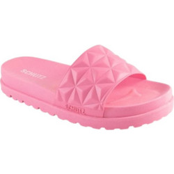 Schutz Triangle Γυναικείες Παντόφλες Καλοκαιρινές Flatforms Αντιολισθητικές Κολυμβητηρίου Ροζ BC882372
