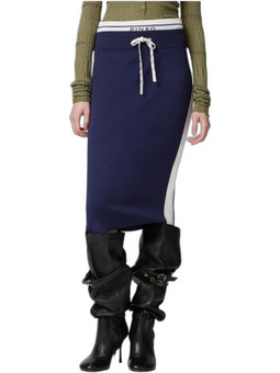 Pinko Μίντι Φούστα Υφασμάτινη Ψηλόμεση Pencil Navy Μπλε 104740A2FQEZ1