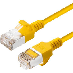 Microconnect U/FTP Cat.6a Καλώδιο Δικτύου Ethernet 10m Yellow V-FTP6A10Y-SLIM
