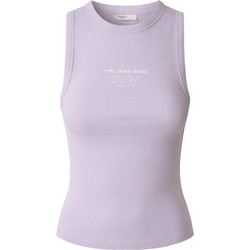 Pepe Jeans Viv Γυναικείο Καλοκαιρινό Top Ριπ Λιλά PL506032-419