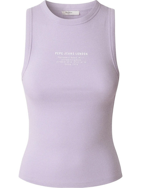 Pepe Jeans Viv Γυναικείο Καλοκαιρινό Top Ριπ Λιλά PL506032-419