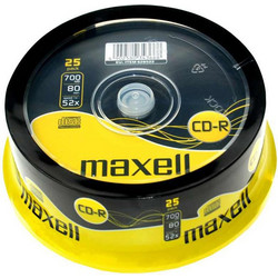 Maxell 628522 Εγγράψιμα CD-R 52x 700MB Cake Box 25τμχ
