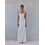 Mix & Match Emeline Maxi Καλοκαιρινό Φόρεμα για Γάμο / Βάπτιση Μεταξωτό Λευκό SS2626