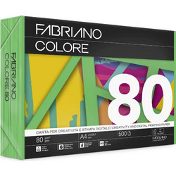 Fabriano Colore Χαρτί Α4 80gr/m² 500 Φύλλα Verde 19974121297