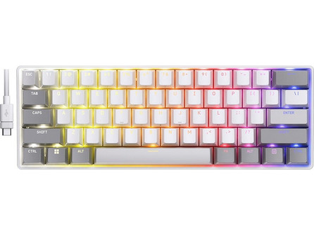 Corsair Clipper Pro Mini 60 Μηχανικό Gaming Πληκτρολόγιο 60% με Corsair MGX Διακόπτες RGB White