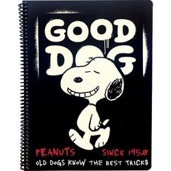 Back Me UP Peanuts Good Dog Σπιράλ Τετράδιο Ριγέ A4 70 Φύλλων 2 Θεμάτων Διάφορα Σχέδια 365-10440