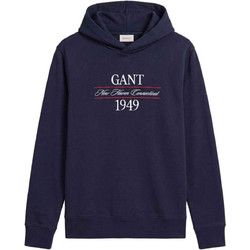 Gant Ανδρικό Φούτερ με Κουκούλα & Τσέπες Navy Μπλε 3G2067157-433
