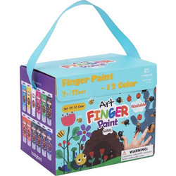 Tooky Toy Σετ Δακτυλομπογιές 12x60ml LT144