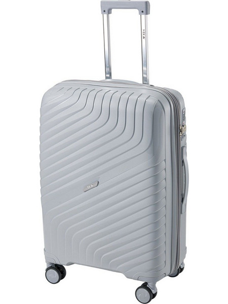 RCM 139 Βαλίτσα Μεσαία 67x45x26cm με 4 Ρόδες Ασημί
