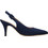 KALOGIROU Γόβες Suede Slingback με Τακούνι Στιλέτο Navy Μπλε 2803S