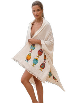 Stewe Home Πετσέτα Θαλάσσης Ψάρι 90x170cm 28620