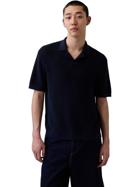 Gap Ανδρική Μπλούζα Polo Κοντομάνικη Navy Μπλε 898564002