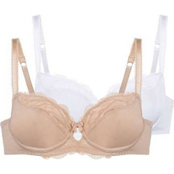 Dorina Celine Σουτιέν Balconette με Μπανέλα Μπεζ Λευκό D17456A-2X0524