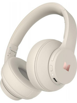 Monster Mission 100 Ενσύρματα & Ασύρματα Bluetooth Ακουστικά Over Ear Μπεζ