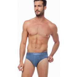 Minerva Ανδρικά Σλιπ Βαμβακερά Μπλε 2Pack 90-20521