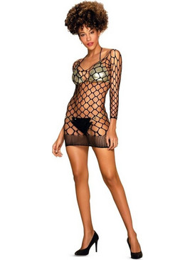 Obsessive D606 Sexy Φόρεμα Διχτυωτό Μαύρο 5901688230800