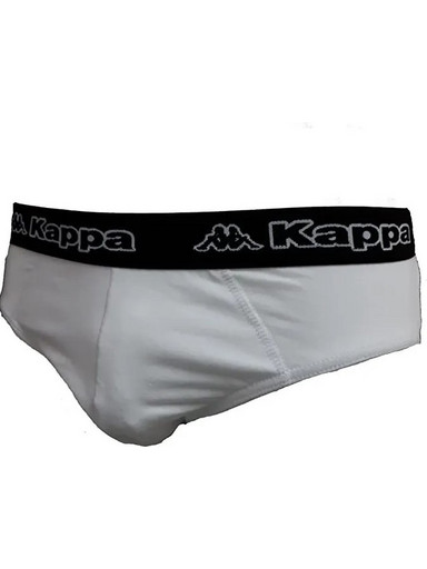 Kappa Ανδρικό Σλιπ Βαμβακερό Λευκό K1111