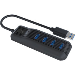 Turbo-X GS-HU34N USB Hub 3.0 USB-A με 4 Θύρες USB-A