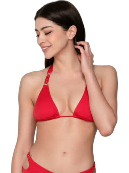 Luna Bikini Top Τριγωνάκι με Ενίσχυση Κόκκινο 94222