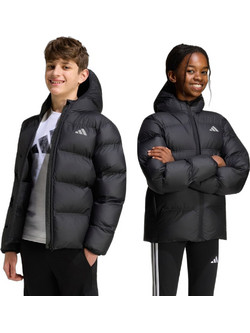 Adidas Παιδικό Μπουφάν Χειμωνιάτικο Puffer Αντιανεμικό Μαύρο KH0196
