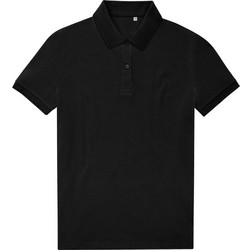 B & C Γυναικεία Μπλούζα Polo Κοντομάνικη Μαύρη PW465-210