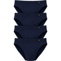 Apple Boxer Ανδρικά Σλιπ Βαμβακερά Navy Μπλε 4Pack 0214240-BL
