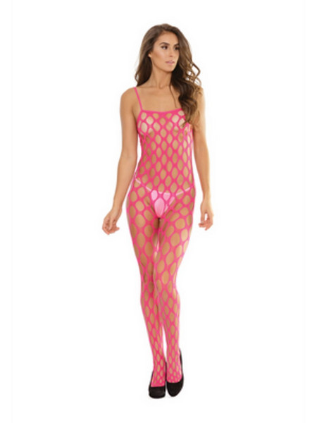 Coquette Chic Ολόσωμο Καλσόν Διχτυωτό Φούξια 883124163178