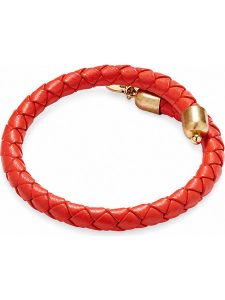 Alex and Ani Γυναικείο Βραχιόλι Χειροπέδα από Δέρμα VW468RG