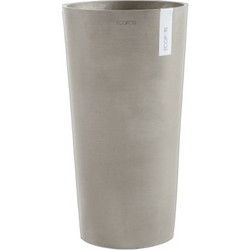 Ecopots Amsterdam High 76 Γλάστρα Στρογγυλή Πλαστική Εκρού 39.3x76cm 31679-165