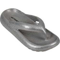 Mitsuko Γυναικείες Σαγιονάρες Ασημί SA66670W-GREY