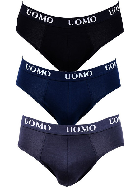 Uomo Ανδρικά Σλιπ Βαμβακερά 3Pack BO339