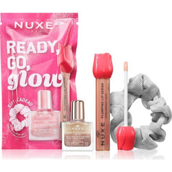 Nuxe Very Rose Hyaluronic Acid Plumping Lip Serum 8ml + Huile Prodigieuse Or Florale Oil 10ml + Scrunchie