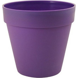 Sic Plast Deco Γλάστρα Εξωτερικού Χώρου Στρογγυλή Πλαστική Μωβ 18x17cm 7532055903