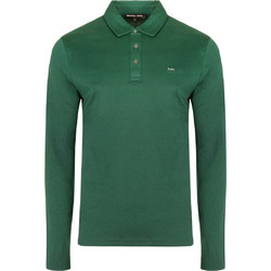 Michael Kors Ανδρική Μπλούζα Polo Μακρυμάνικη Πράσινη CF150CFC93-996