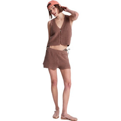 Roxy Bungalow Γυναικείο Σορτς Υφασμάτινο Καφέ ERJNS03630-CME0