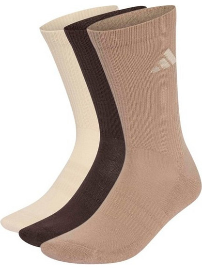 Adidas Ανδρικές Κάλτσες Ψηλές Μπεζ Σοκολατί Ταμπά 3Pack KQ6777