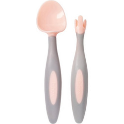 B.Box Gelato Cutlery Tutti Frutti Σετ Βρεφικό Πιρούνι & Κουτάλι με Θήκη 9m+ Ροζ 2τμχ