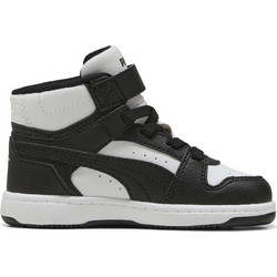 Puma Rebound Παιδικά Sneakers Μποτάκια Μαύρα Λευκά 408802-01