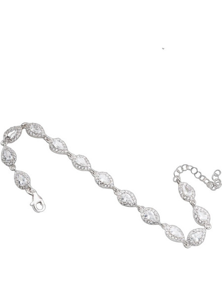 Heliophilia Silver Γυναικείο Βραχιόλι Αλυσίδα με Ροζέτα από Ασήμι 155VRN4175