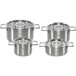 Fissler Pure Collection Σετ Κατσαρόλες από Ανοξείδωτο Ατσάλι 4τμχ