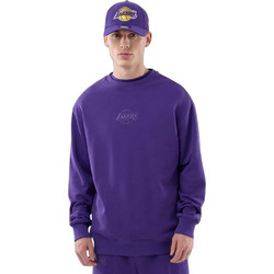 New Era LA Lakers NBA League Essential Oversized Crew Neck Ανδρικό Αθλητικό Φούτερ Μωβ 60897493