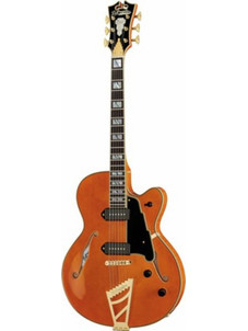 D' Angelico Excel 59 Ηλεκτρική Κιθάρα Semi-Hollow με Μαγνήτες SS & Ταστιέρα Ebony Vintage Natural