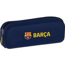 Safta Barcelona Κασετίνα Βαρελάκι Navy Μπλε 812629886