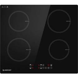 Amzchef CE-T-74IB4XYZF-CS Επαγωγική Εστία Αυτόνομη με Λειτουργία Κλειδώματος 59x52cm
